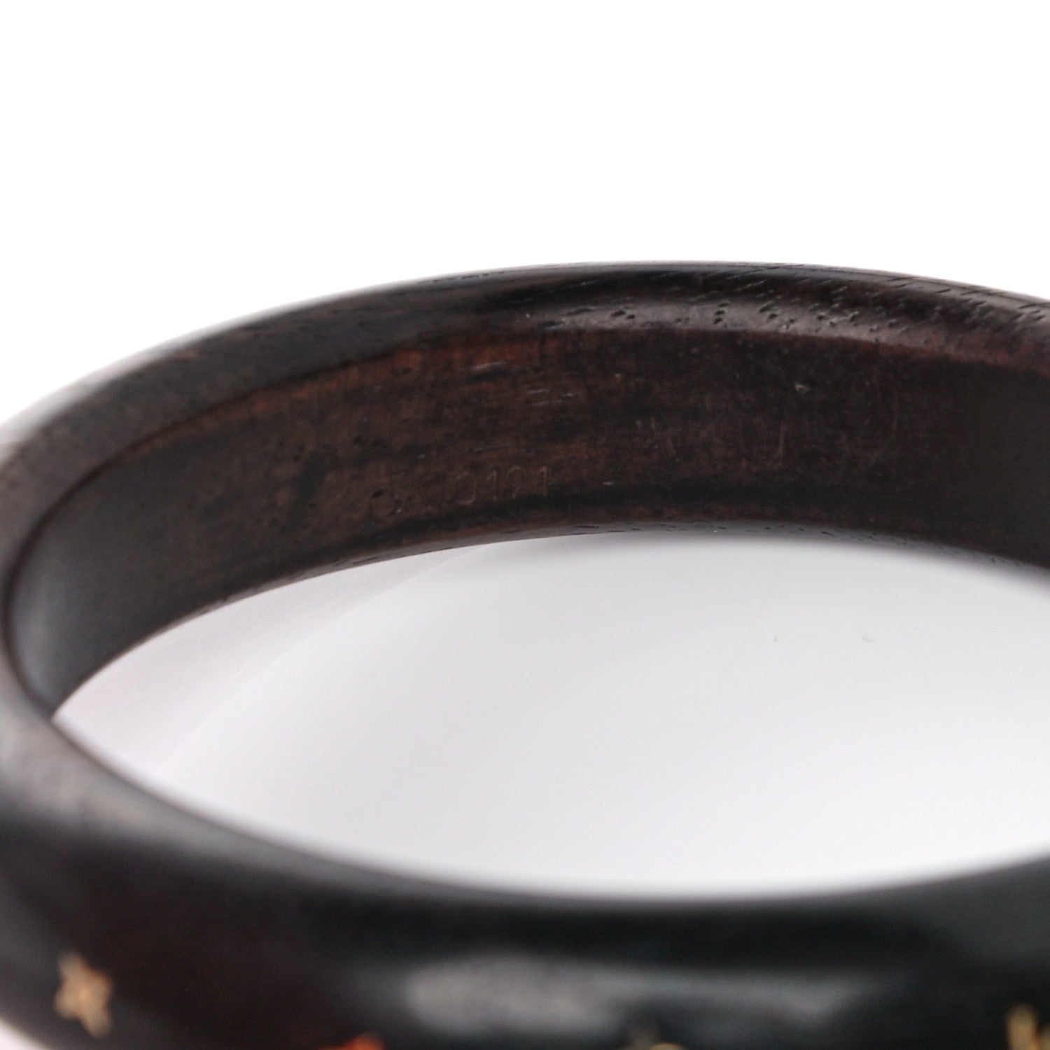 Louis Vuitton Tiger Wood Brass Medium Silvania Bangle TPM 5 of 6