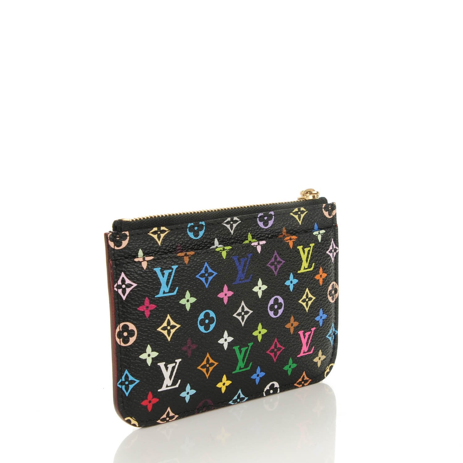 Louis Vuitton Monogram Multicolor Key Pouch Black Violet 3 of 7