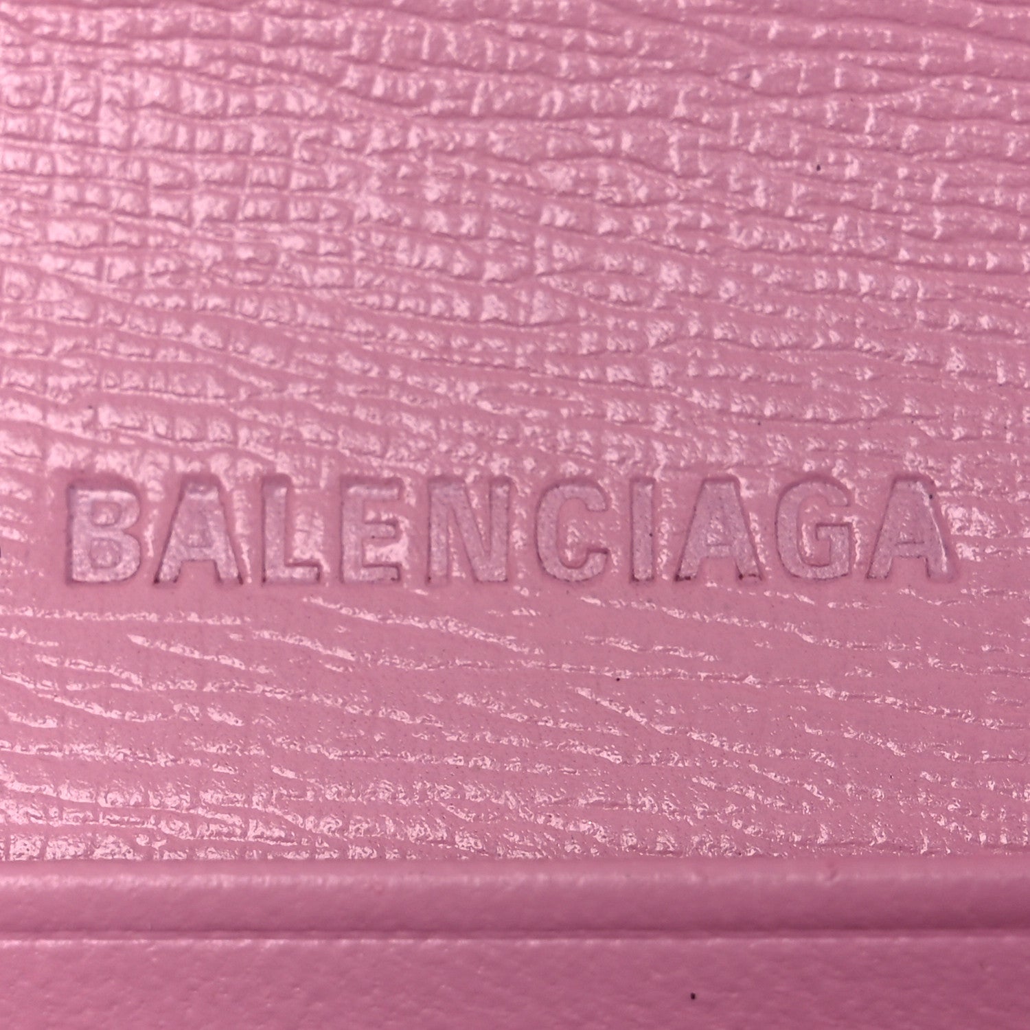 Balenciaga Calfskin Stripe Embossed Gossip Chain Bag XS Candy Pink 6 of 14