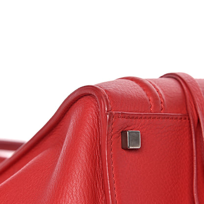 Celine Supple Calfskin Medium Phantom Luggage Vermillion 9 of 13