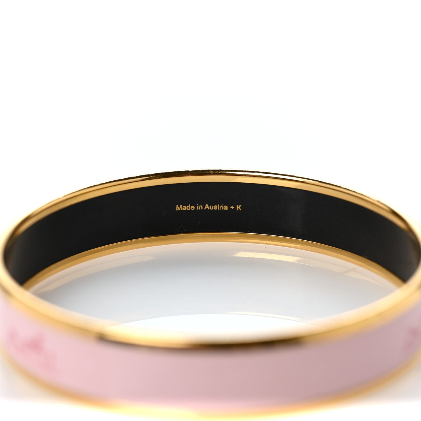 Enamel Printed Caleche Medium Bracelet 65 Rose Dragee