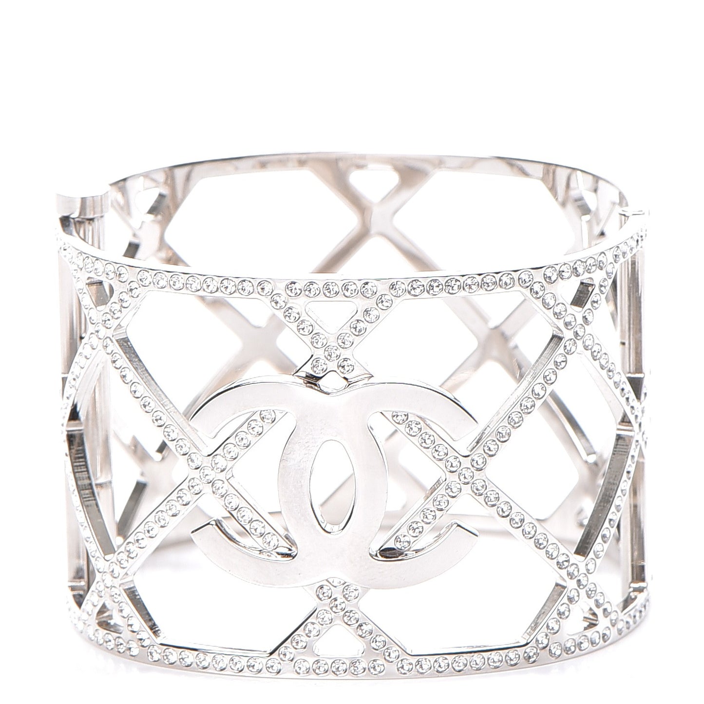 Crystal CC Cuff Silver