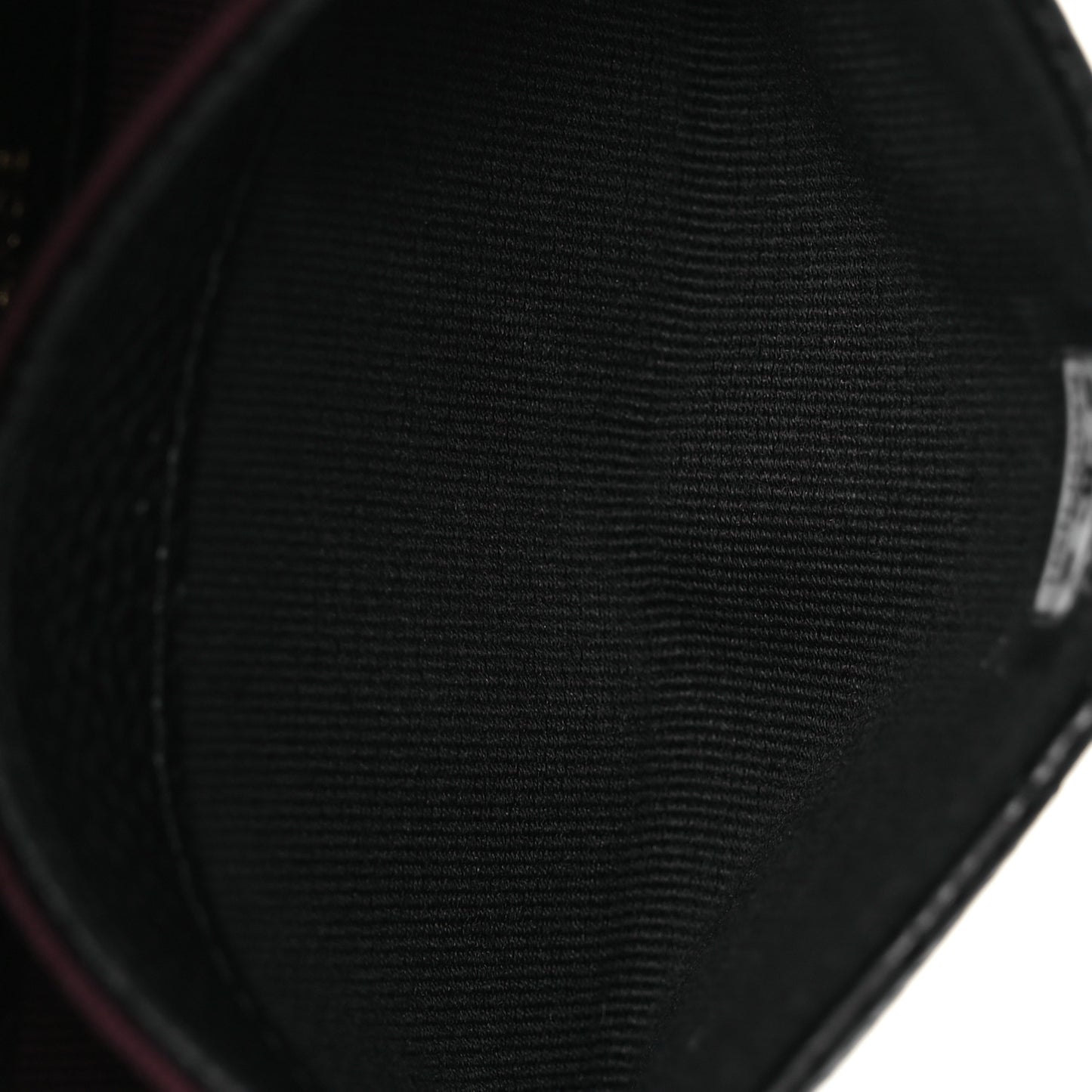 Caviar Quilted Flap Card Holder Wallet Black