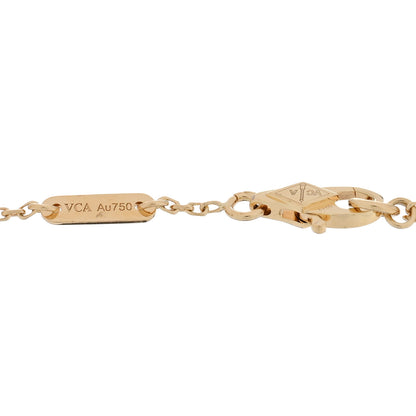 Van Cleef & Arpels 18K Yellow Gold Diamond Mini Frivole Bracelet 3 of 4