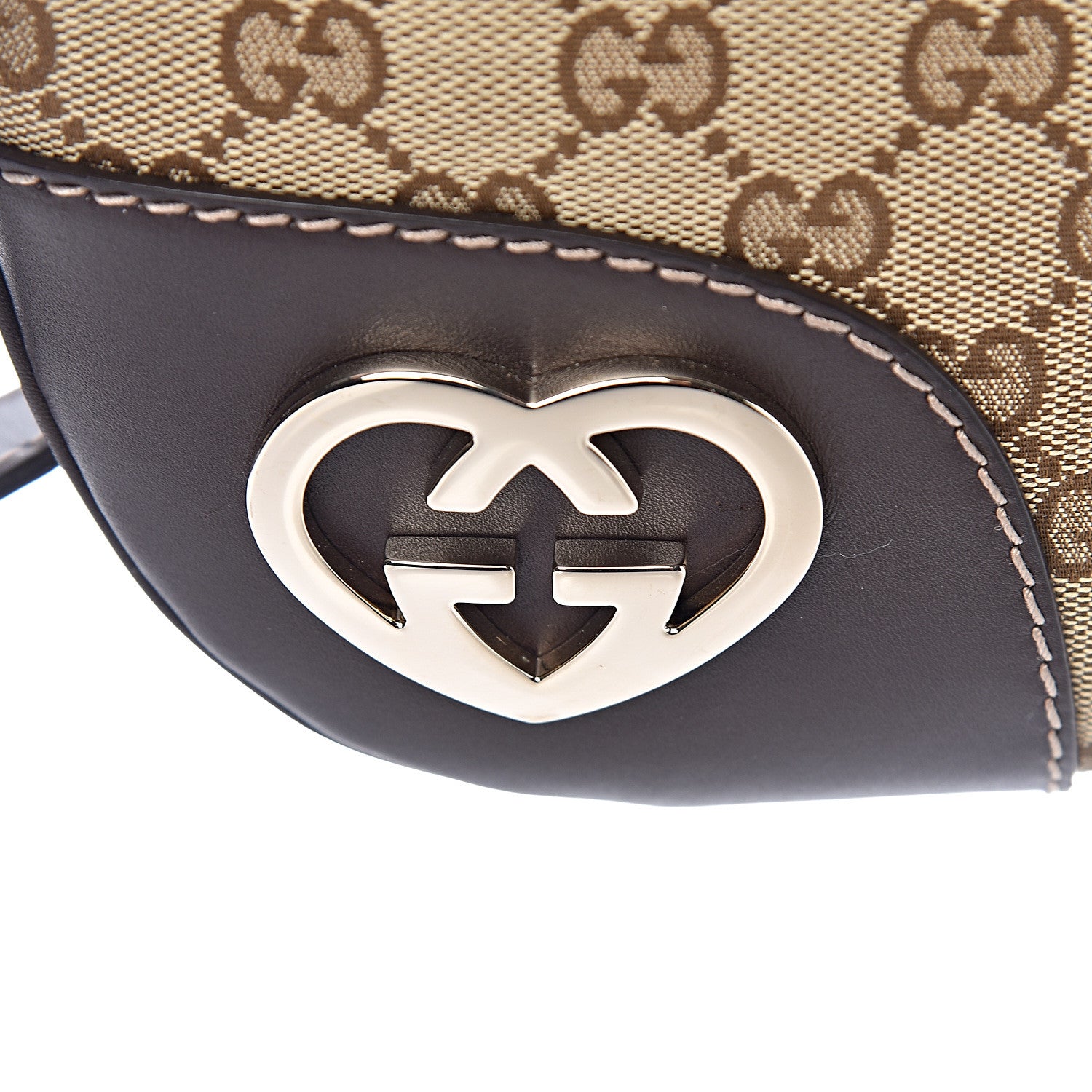 Gucci Monogram Small Lovely Heart Messenger Dark Brown 11 of 13