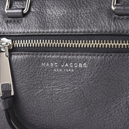 Marc Jacobs Calfskin Recruit Bauletto Satchel Tote Bag Grey 11 of 12
