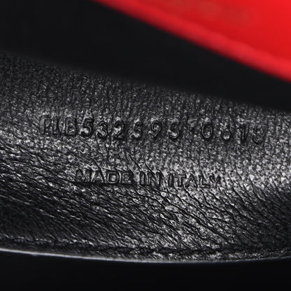 Saint Laurent Lambskin Matelasse Monogram Large Vicky Chain Bag Rouge Eros 7 of 9
