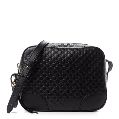 Gucci Microguccissima Mini Bree Messenger Bag Black 1 of 9