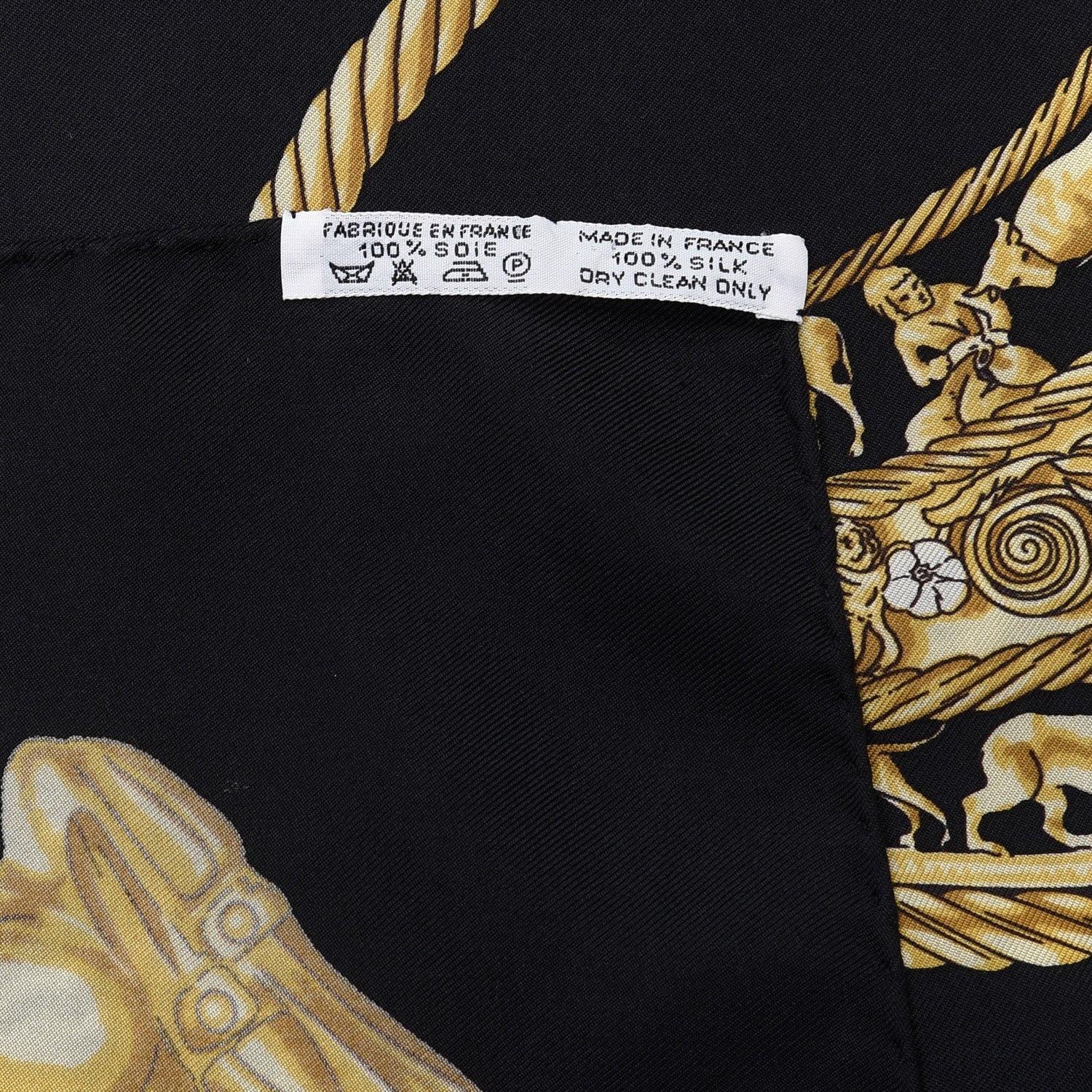 Hermes Silk Mousseline Les Cavaliers D'Or Scarf 90 3 of 4