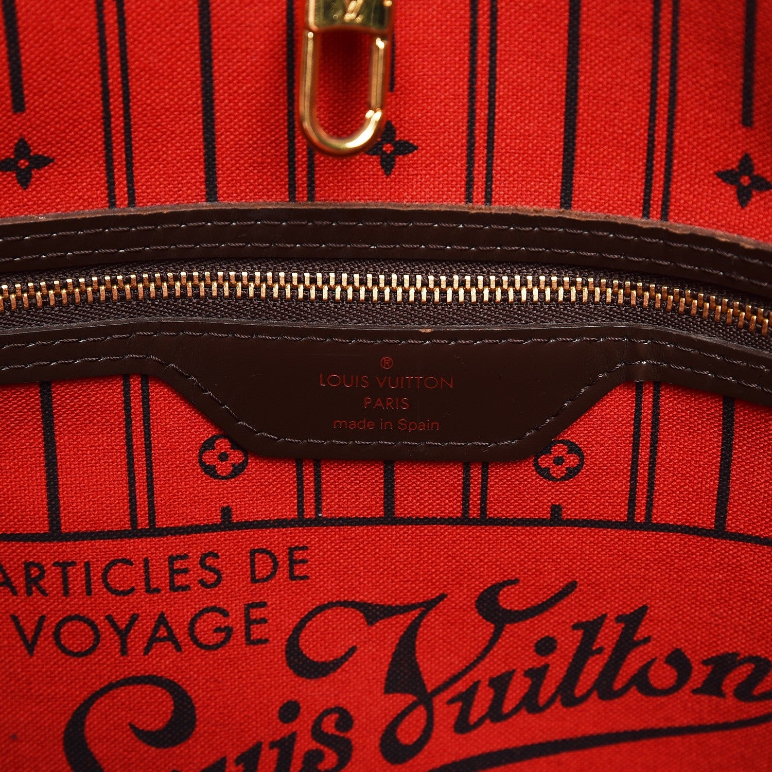 Louis Vuitton Damier Ebene Neverfull MM 6 of 11