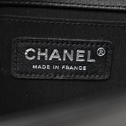 Chanel Calfskin Quilted Medium Boy Flap So Black 5 of 10