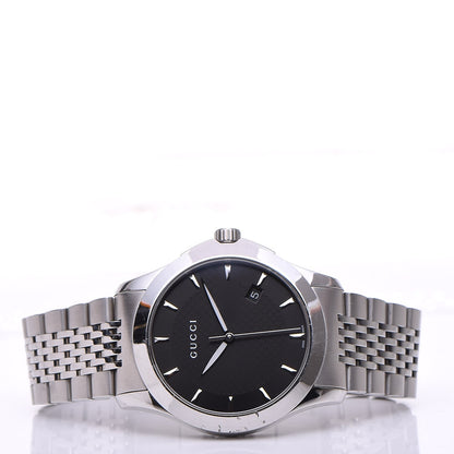 Gucci Stainless Steel 38mm G-Timeless Quartz Watch Black 3 of 8