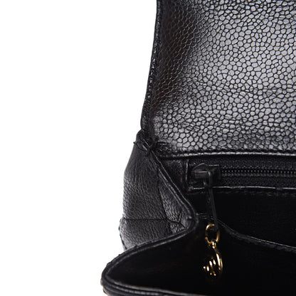 Chanel Caviar Quilted Jumbo Kelly Flap Black 15 of 15