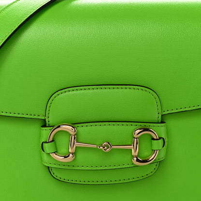 Gucci Azalea Calfskin Horsebit 1955 Shoulder Bag Electric Green 8 of 10