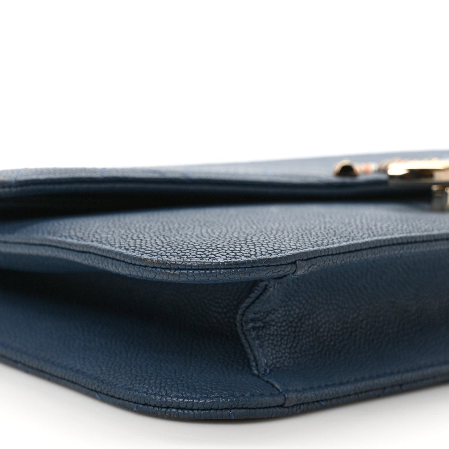 Chanel Grained Calfskin Quilted Cuba Flap Blue 8 of 10
