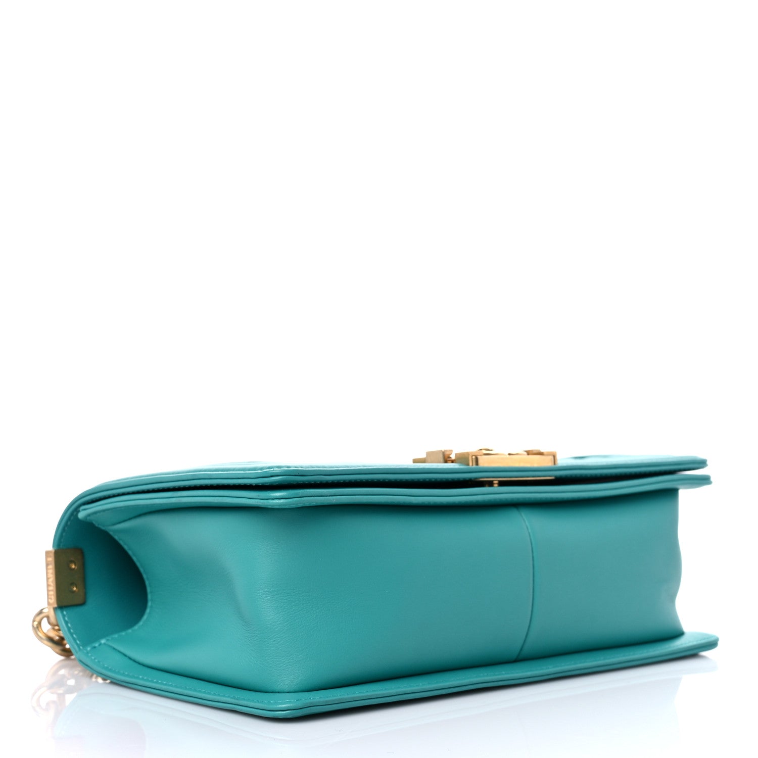 Chanel Calfskin Quilted Medium Boy Flap Turquoise 3 of 12