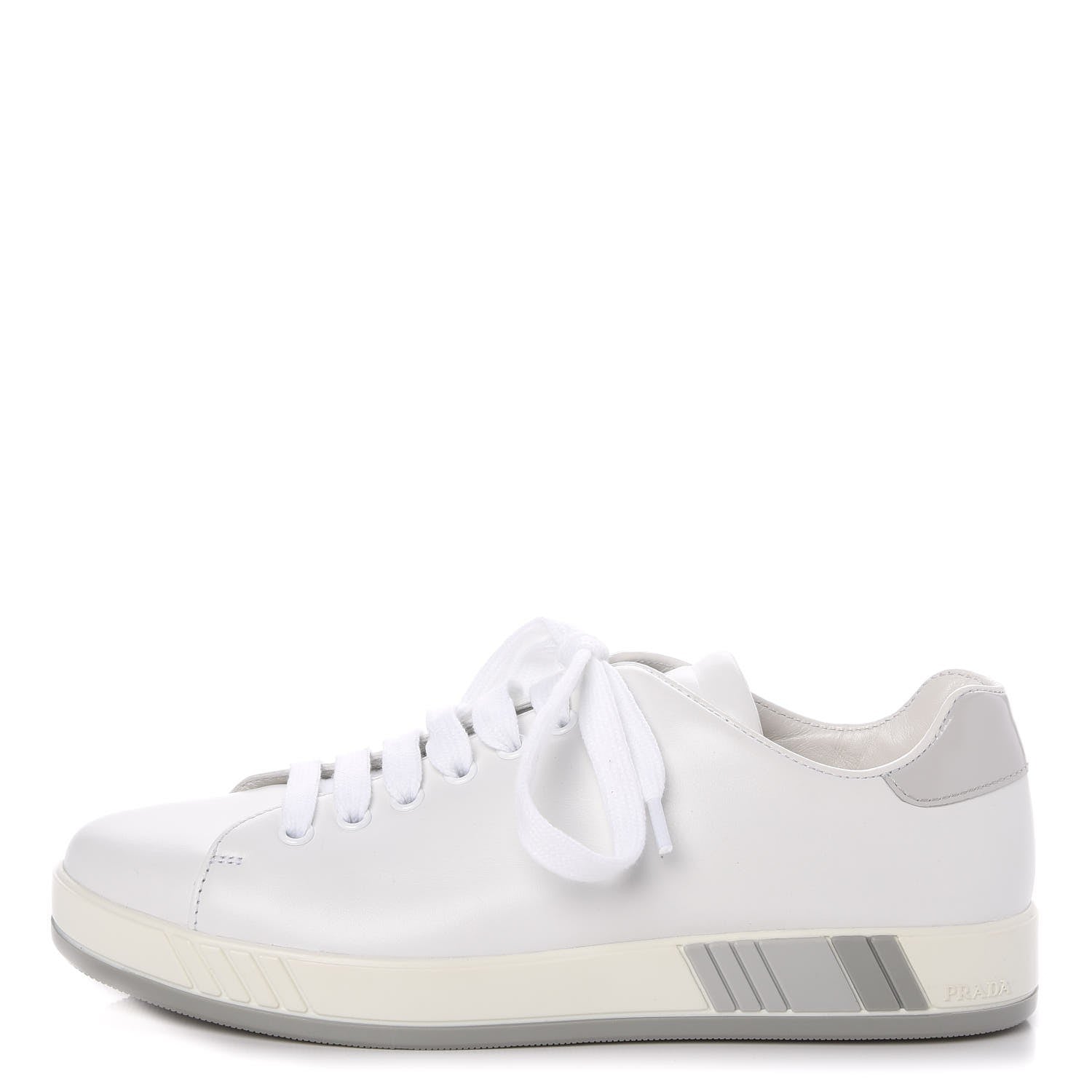 Prada Vitello Soft Low Top 30mm Sneakers 39 White 1 of 11