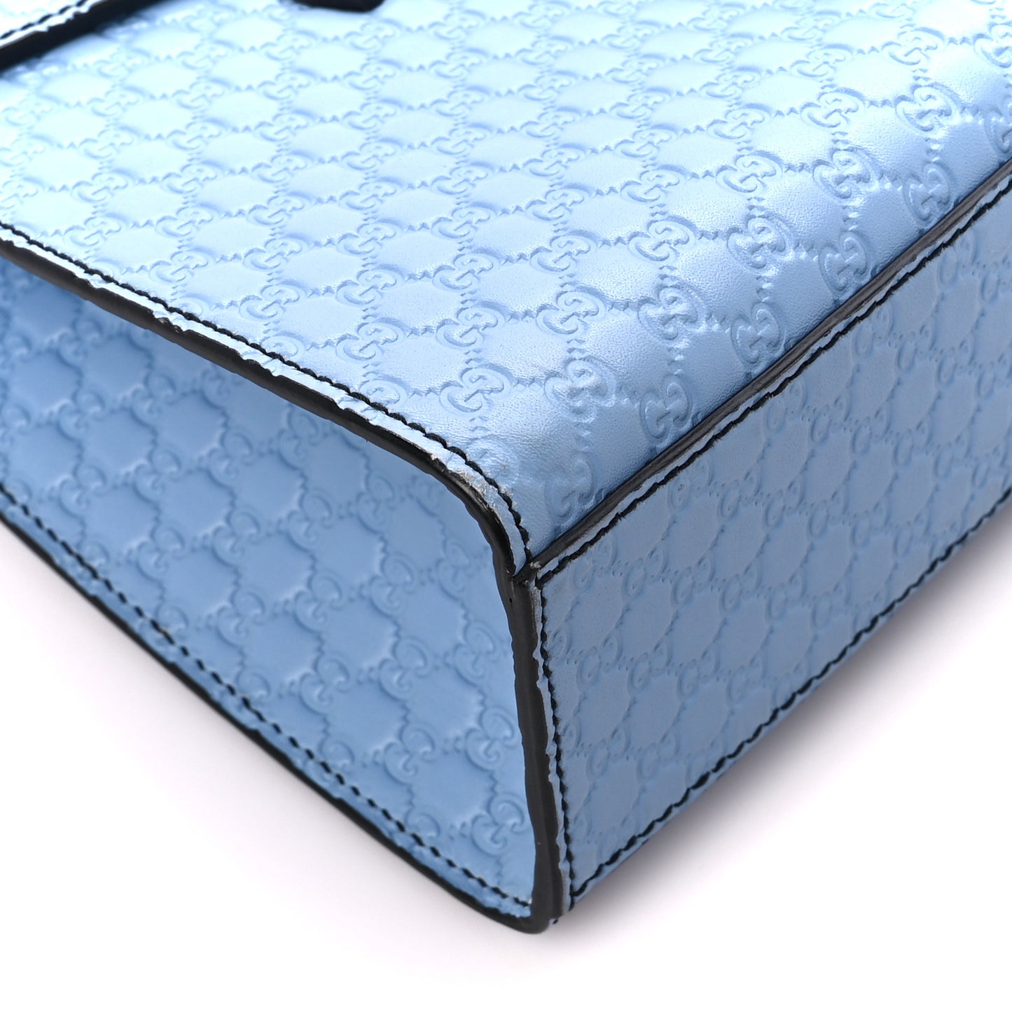 Microguccissima Medium Emily Chain Shoulder Bag Mineral Blue