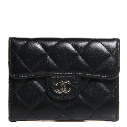 Chanel Lambskin Quilted Coin Purse Black 1 of 8