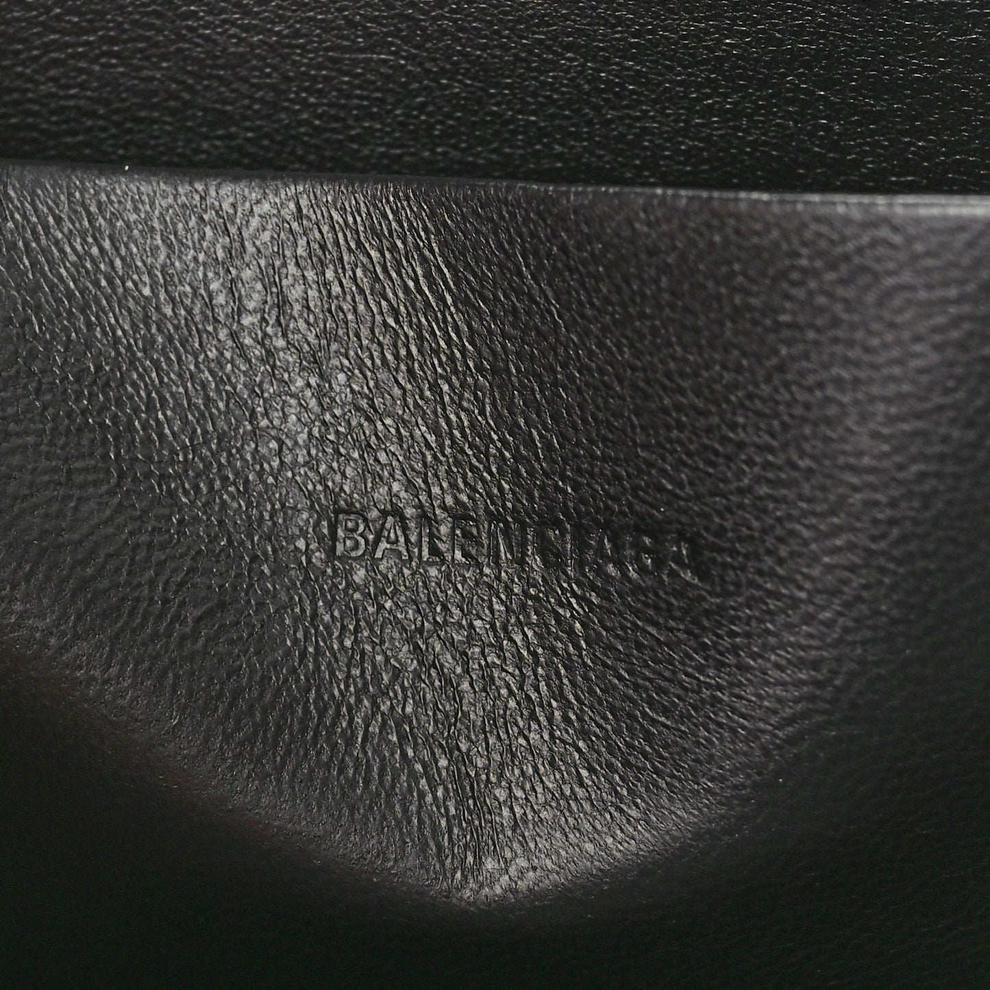 Grained Calfskin Neo Classic Gold Hardware Zip Around Crossbody Black