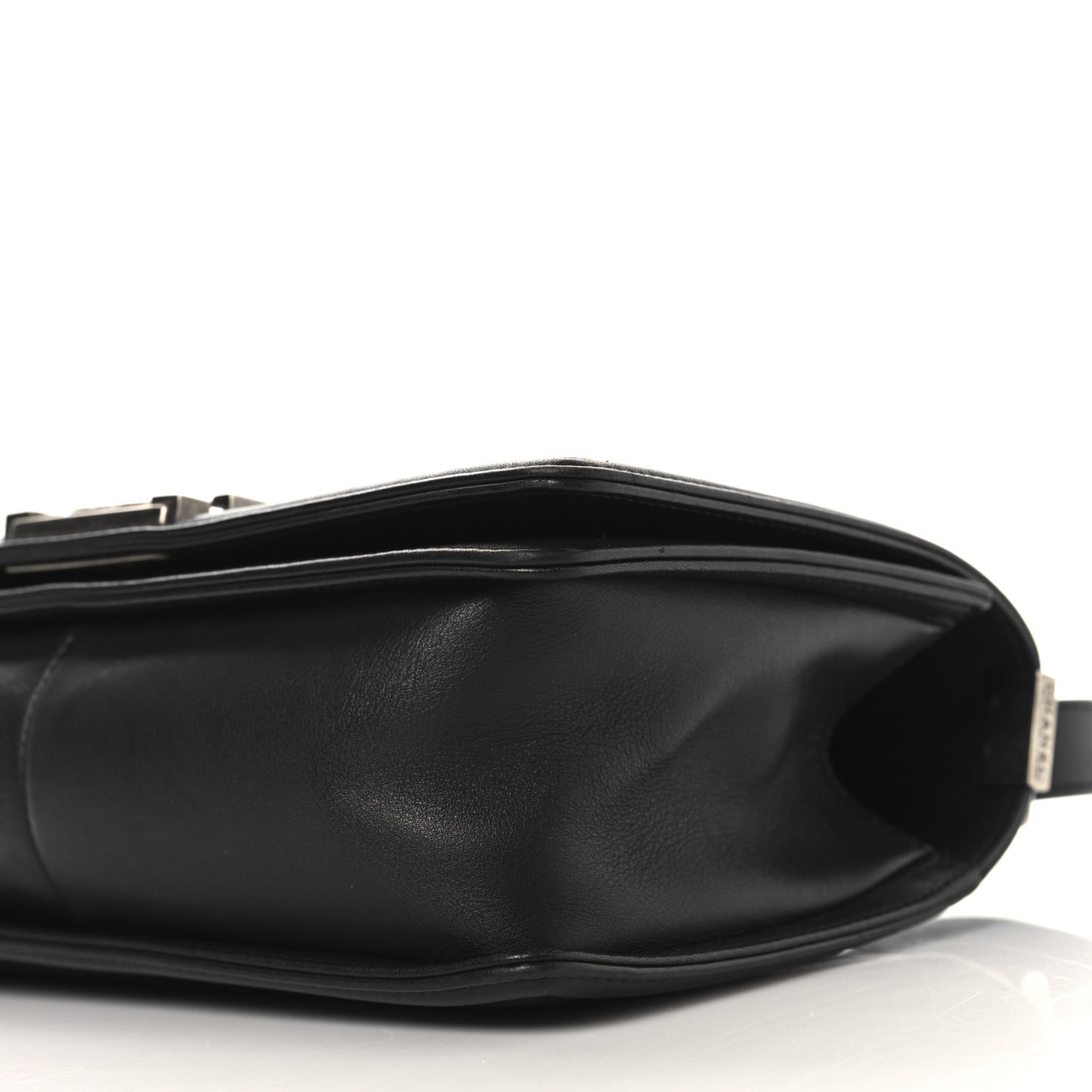 Calfskin Quilted Medium Boy Flap Black