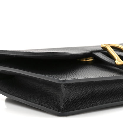 Christian Dior Grained Calfskin Saddle Belt Bag Black 11 of 13