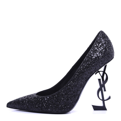 Saint Laurent Glitter Opyum 100 Pumps 40 Black 1 of 9