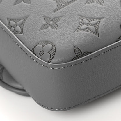 Louis Vuitton Calfskin Monogram Shadow Trio Messenger Anthracite Gray 10 of 11