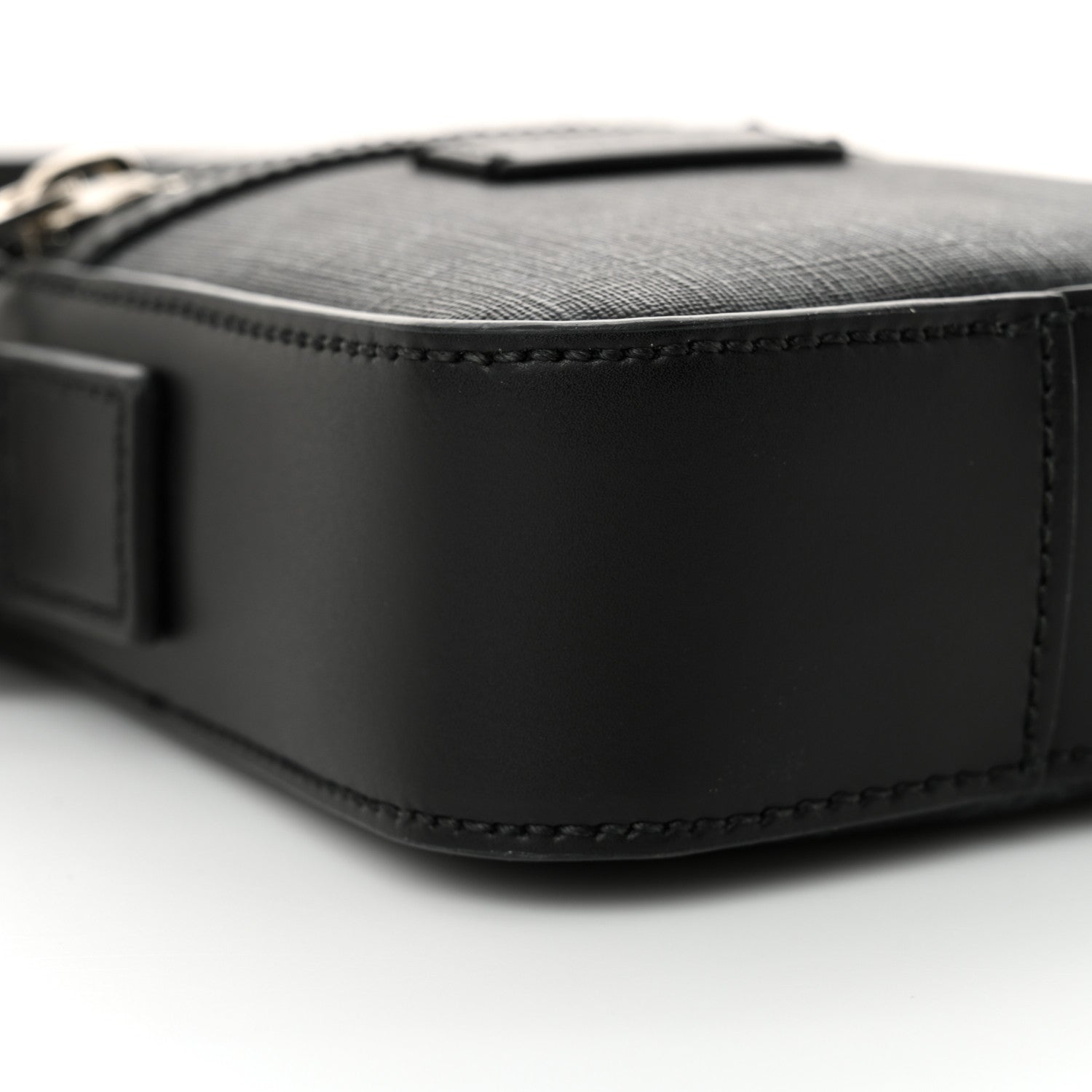 Gucci GG Supreme Monogram Appia Calfskin Web Small Camera Messenger Bag Black Grey 9 of 10