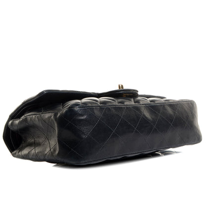 Chanel Lambskin Medium Double Flap Navy Blue 4 of 9