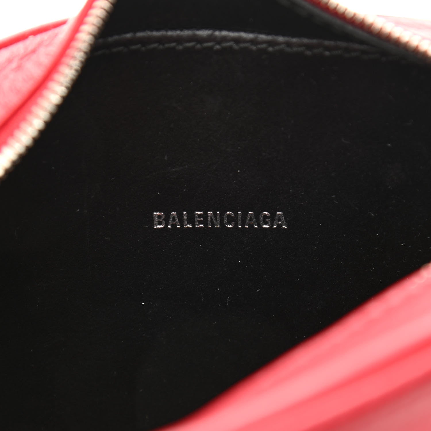 Balenciaga Calfskin Logo XS Everyday Camera Bag Rouge Lantern Black 6 of 12