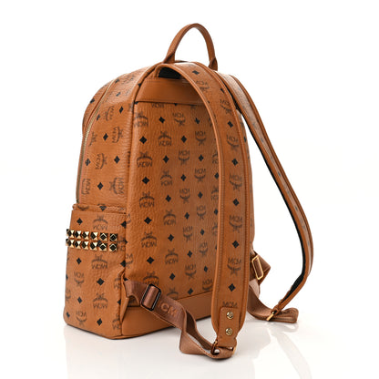 MCM Visetos Medium Side Studs Stark Backpack Cognac 2 of 8