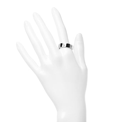 Cartier 18K White Gold 6mm LOVE Ring 63 10.25 2 of 4