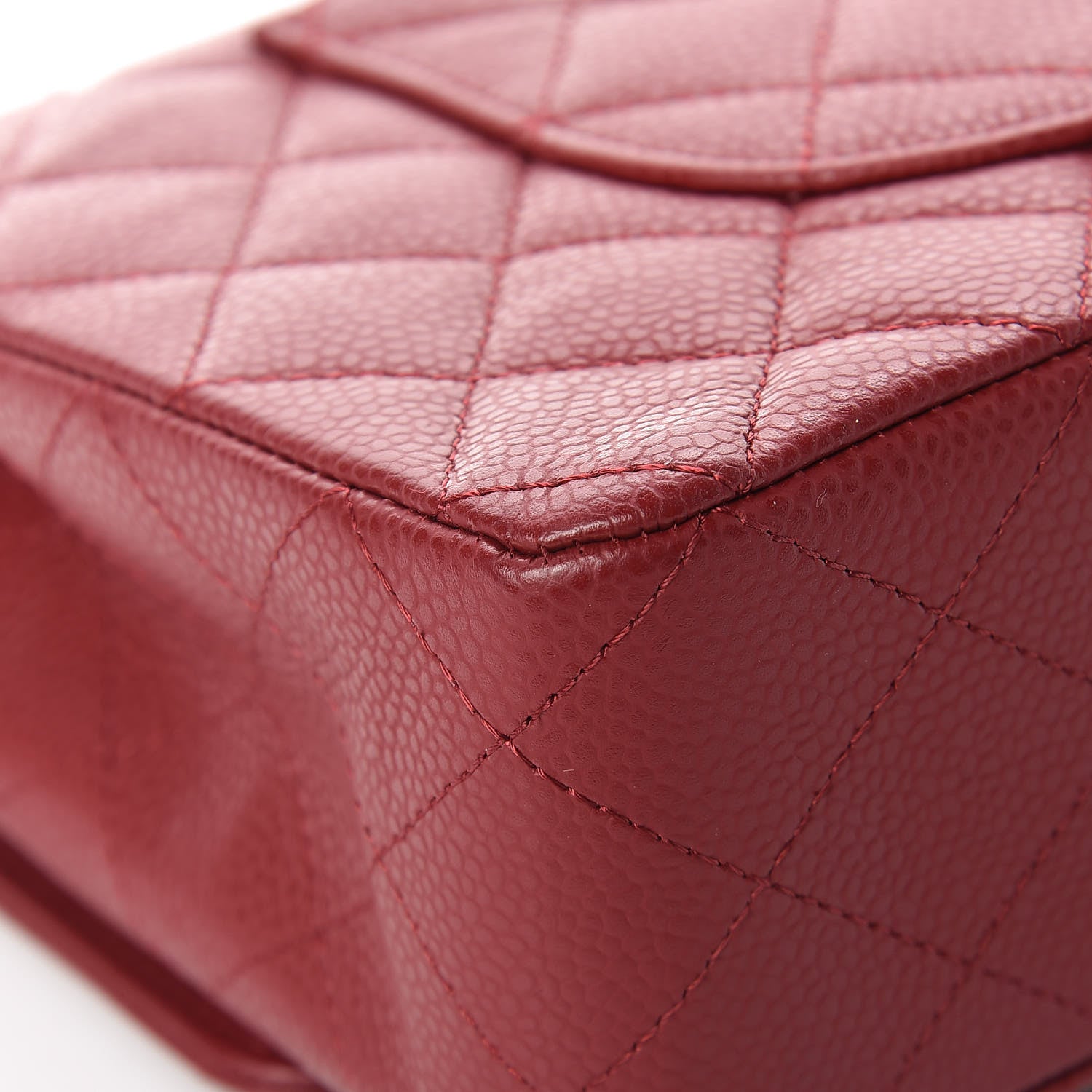 Chanel Caviar Quilted Medium Double Flap Red 12 of 19