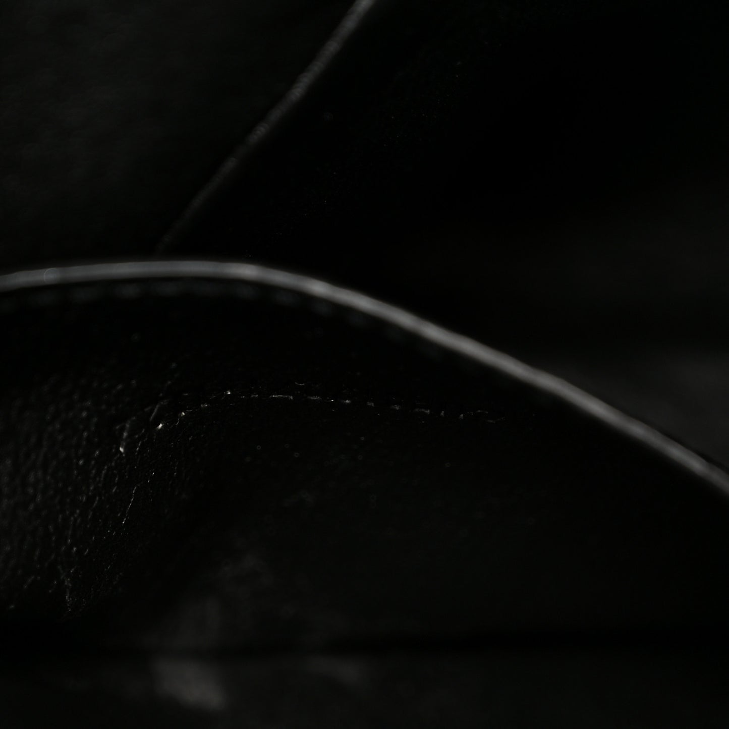 Supple Lambskin Small Cassandre Chain Pouch Black