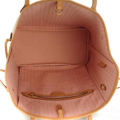 Louis Vuitton Damier Azur Neo Neverfull MM Rose Ballerine 6 of 9