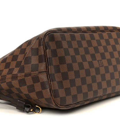 Louis Vuitton Damier Ebene Neo Neverfull MM Rose Ballerine 9 of 10