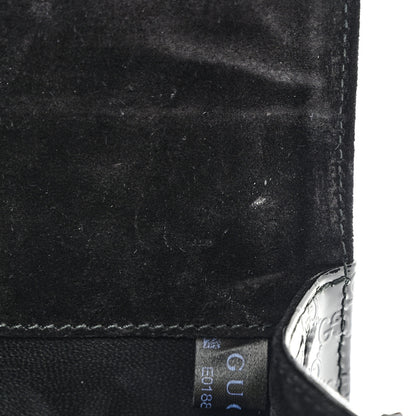 Gucci Patent Microguccissima Small Broadway Clutch Black 12 of 13