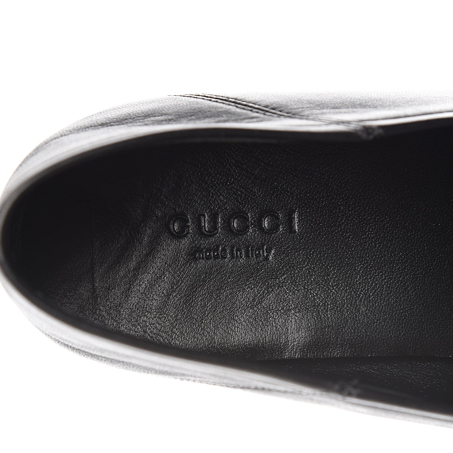 Gucci Lambskin Womens Brixton Horsebit Loafers 41.5 Black 7 of 9