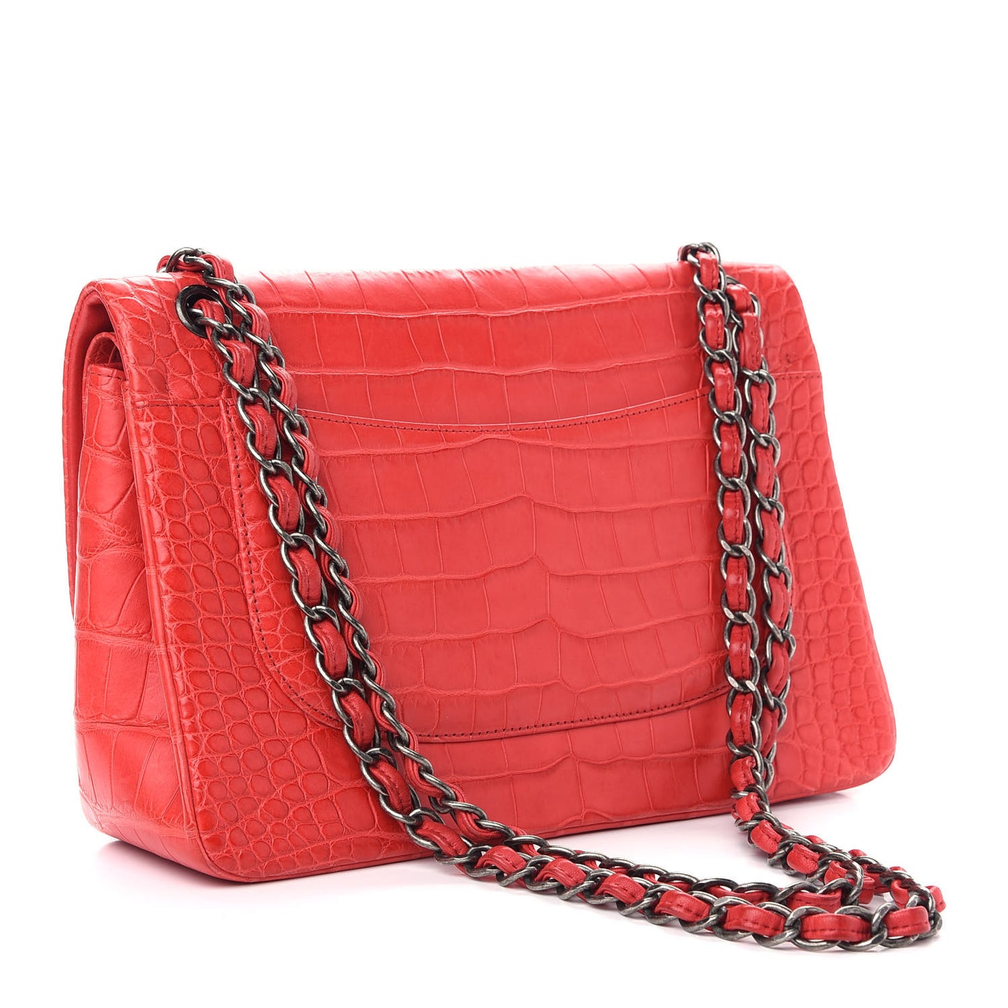 Alligator Jumbo Double Flap Red
