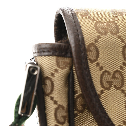 Gucci Monogram Web Medium Flap Messenger Beige Dark Brown 11 of 12