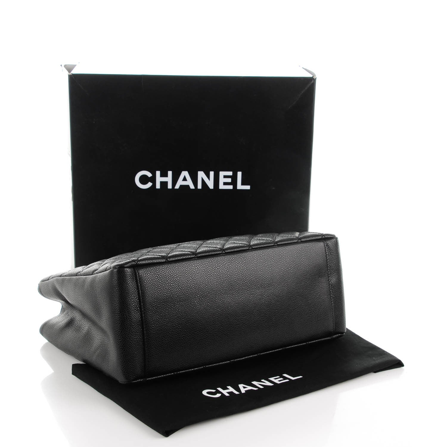 Chanel Caviar Quilted Grand Shopping Tote GST Black 4 of 7