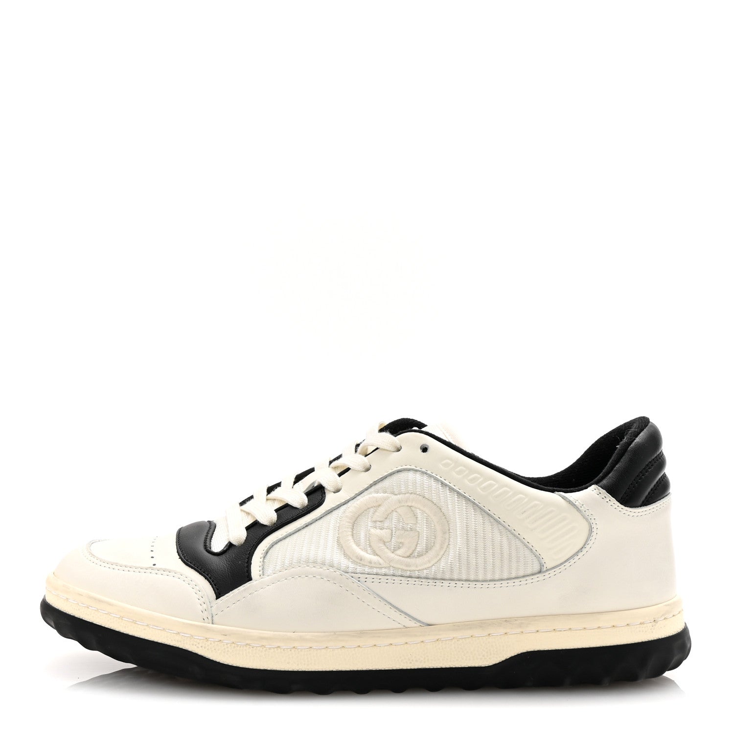 Gucci Dali Soft Calfskin Womens Mac80 Sneakers 38.5 Off White Black 1 of 8