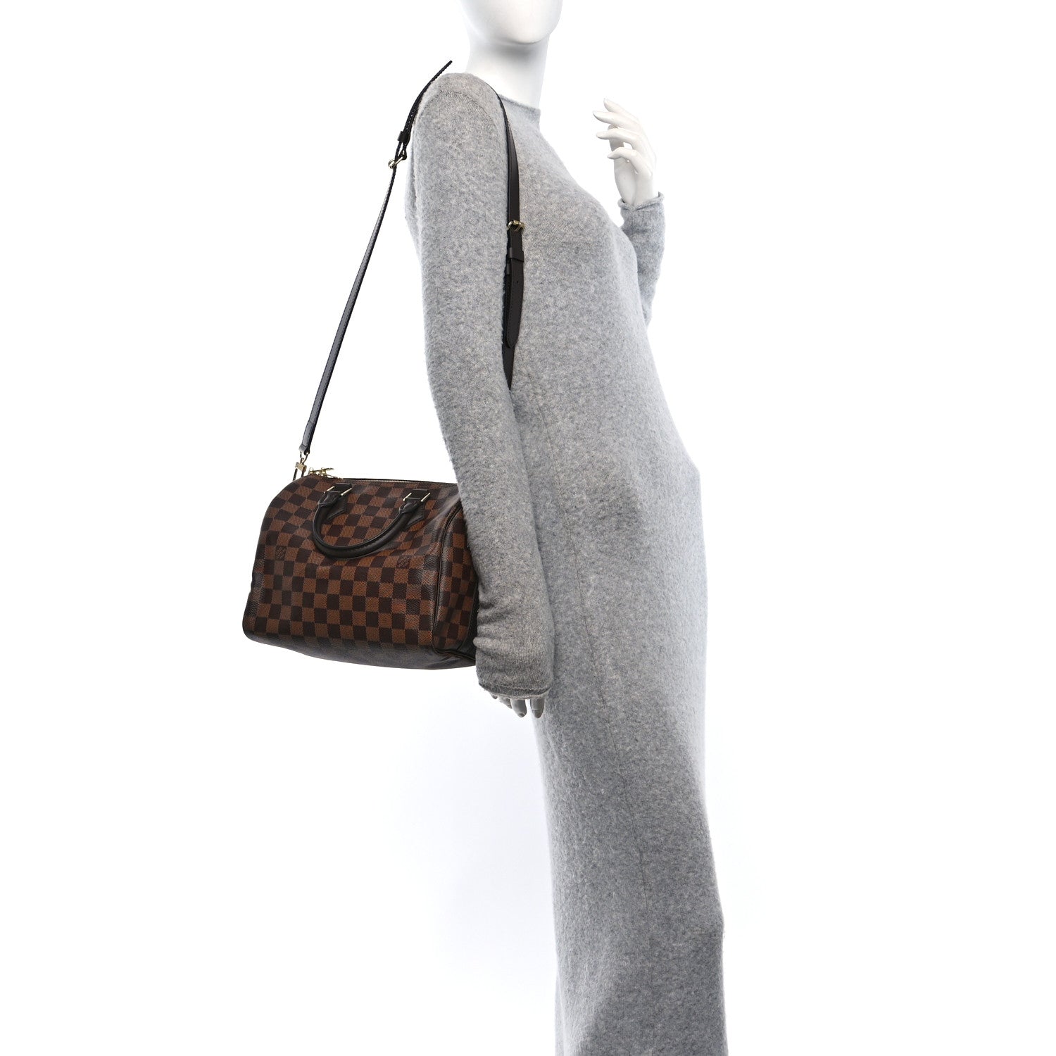 Louis Vuitton Damier Ebene Speedy Bandouliere 25 2 of 10
