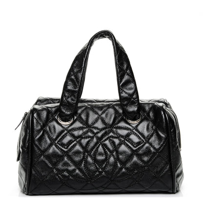 Chanel Caviar Quilted CC Timeless Bowler Black 1 of 7