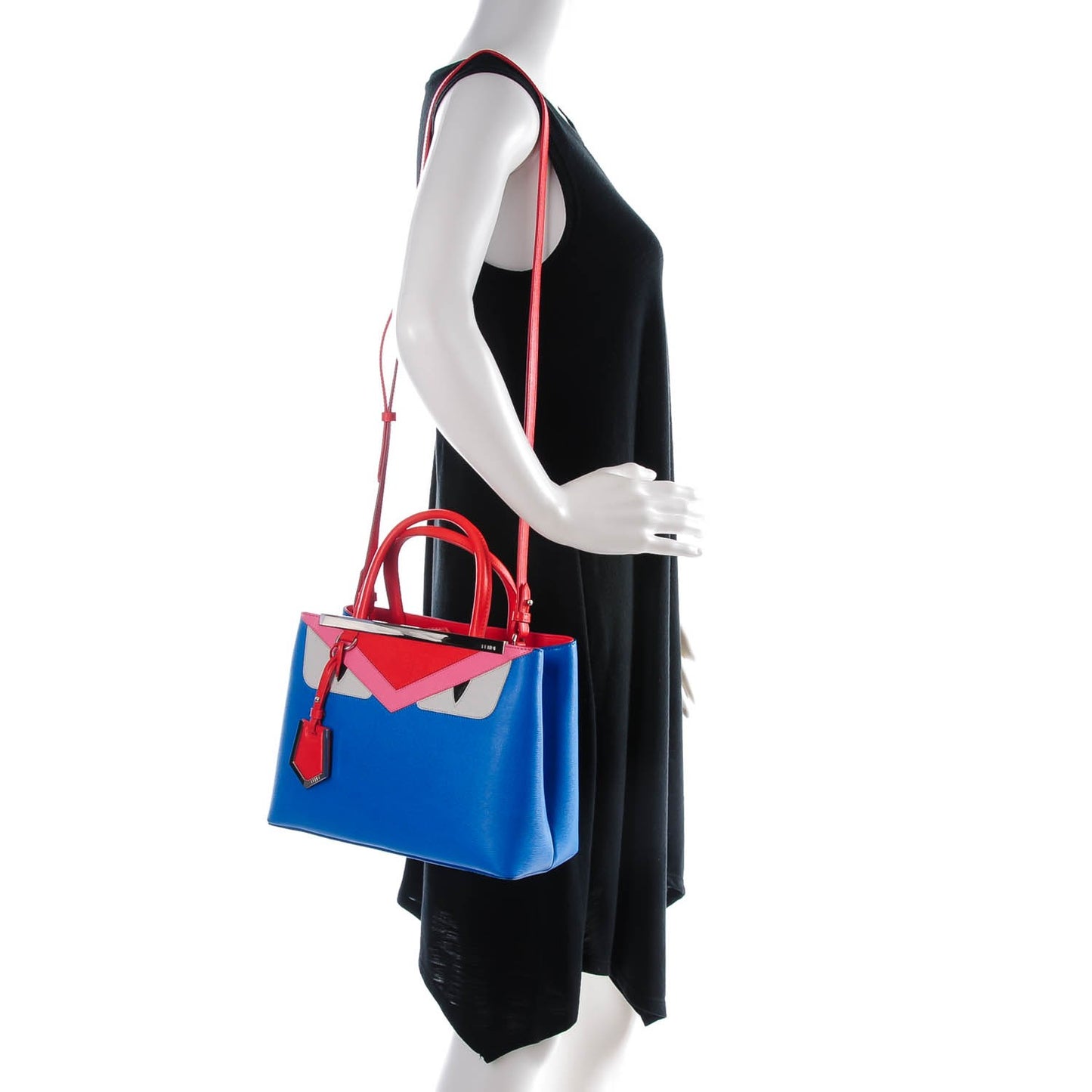 Vitello Elite Monster Petite 2Jours Tote Blue Royal Papavero Multicolor
