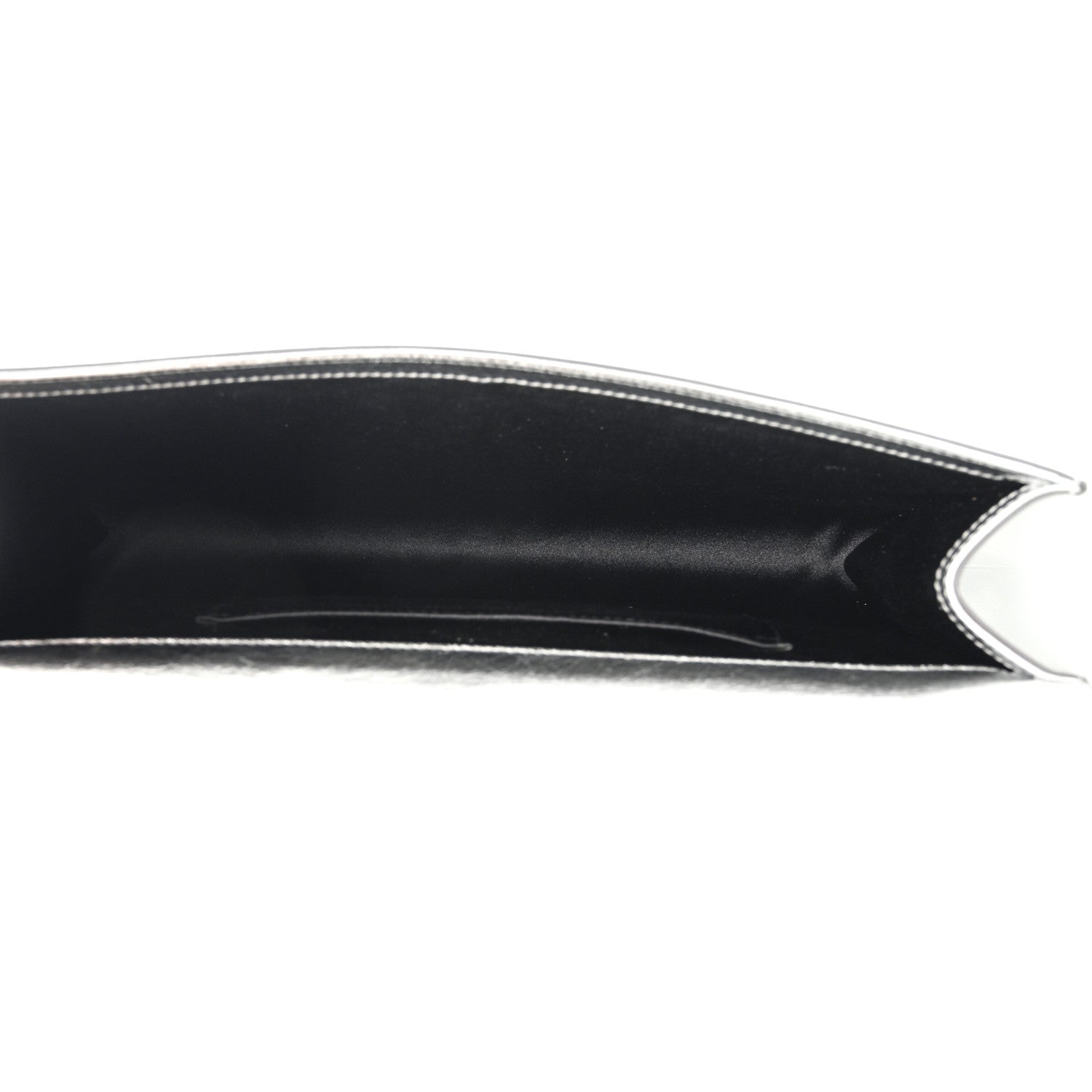 Saint Laurent Metallic Calfskin Monogram Large Belle De Jour Clutch Silver 5 of 10