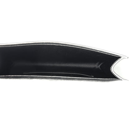 Saint Laurent Metallic Calfskin Monogram Large Belle De Jour Clutch Silver 5 of 10