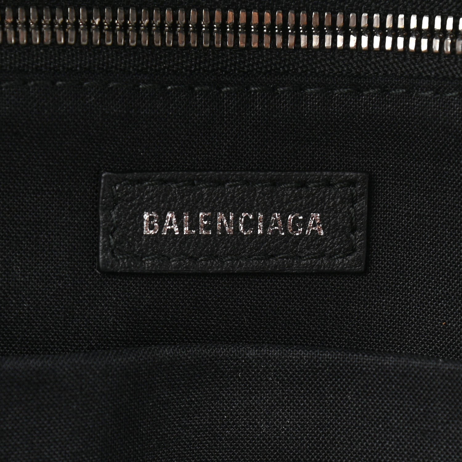Balenciaga Smooth Calfskin Logo Small Everyday Backpack Black White 6 of 12