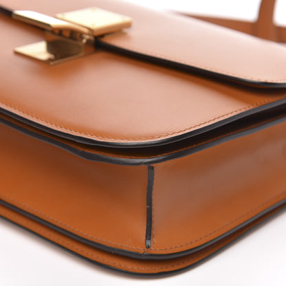 Celine Smooth Calfskin Medium Classic Box Flap Bag Camel 9 of 11